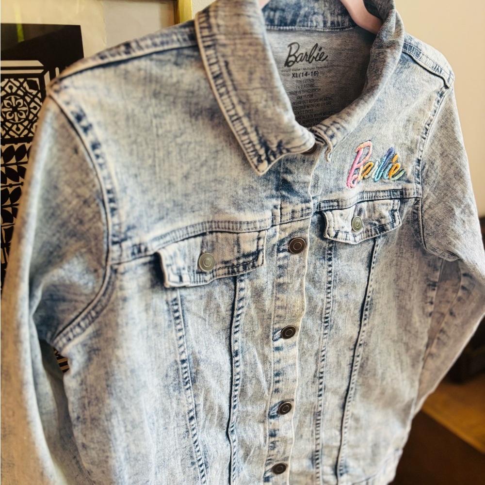 Barbie Rainbow Washed Jean Jacket - Picture 2 of 10